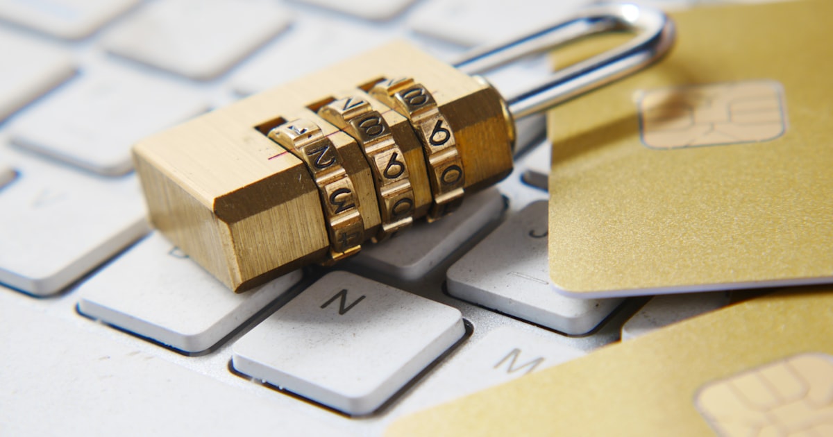 Close-up of a padlock representing password-protected file sharing